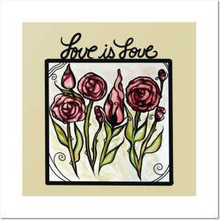 Love is Love Roses Posters and Art